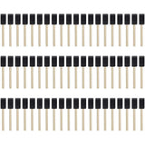 100Pcs Foam Brush,Sponge Wood Handle Paint Brush,1inch Foam Brush Painting Set