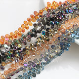 100Pcs Glass Drop Bead DIY Making Accessories 6x8/6x12mm
