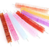 100Pcs Glass Four-leaf Petal Beads 10mm Top Drilled Crystal Flower Pendants