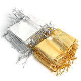 100Pcs Organza Bag Jewelry Pouch Bag Wedding Bridal Party Gift Bags