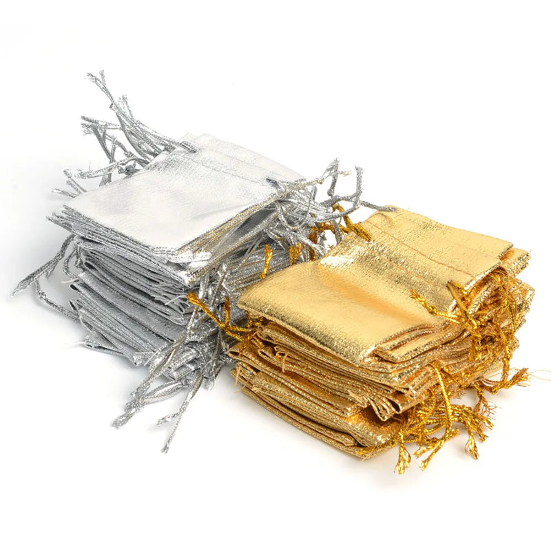 100Pcs Organza Bag Jewelry Pouch Bag Wedding Bridal Party Gift Bags