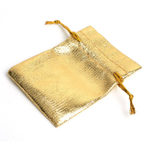 100Pcs Silver Organza Bag Jewelry Pouch Christmas Wedding Xmas Bridal Favor Bags
