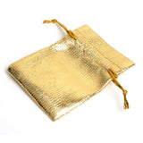 100Pcs Silver Organza Bag Jewelry Pouch Christmas Wedding Xmas Bridal Favor Bags