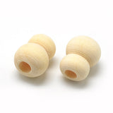 100Pcs 12x10mm Unfinished Wooden Beads for DIY Jewelry Making