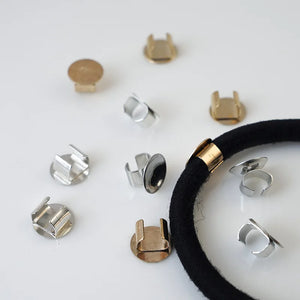 100Pcs Hair Bands Clip Base DIY Craft Silver Buckle Headbands Women Accessories