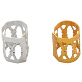 100Pcs Hair Coil Dreadlocks Beads Cuffs Braiding Clips Spring Braid Hair Rings