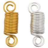 100Pcs Hair Coil Dreadlocks Beads Cuffs Braiding Clips Spring Braid Hair Rings