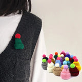 100Pcs Mini Finger Hat Pom Pom Hat Christmas Tree Ornaments Crafts