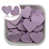 100Pcs Heart Shape Silicone Beads Baby Nursing Teething Teether DIY Necklace