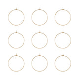 100Pcs Stainless Steel Big Circle Earrings Wire Hoops for DIY Earring Dangle