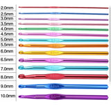 100Pcs Mixed Color Hooks Needles Knitting Set DIY Art Craft