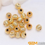 100Pcs Yellow Spacer Beads 3-8mm For Jewelry Making