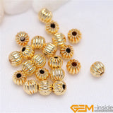 100Pcs Yellow Spacer Beads 3-8mm For Jewelry Making