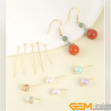 100Pcs Hypoallergenic 9 Eye Flat T Ball Pin Findings For DIY Jewelry