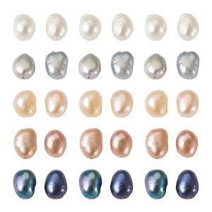 100Pcs Mixed Shape Natural Freshwater Pearl Beads for DIY Jewelry Making