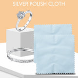 100Pcs Jewelry Cleaning Cloth, Silver Polishing Cloth (3.15 X 3.15Inch)