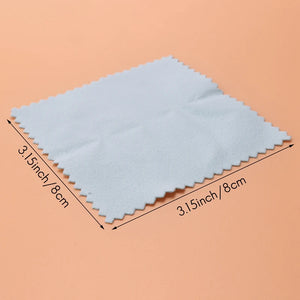 100Pcs Jewelry Cleaning Cloth, Silver Polishing Cloth (3.15 X 3.15Inch)