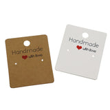 100Pcs Earring Display Card 4x5cm DIY Jewelry Packaging Cards