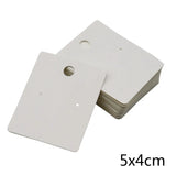 100Pcs Earring Display Card 4x5cm DIY Jewelry Packaging Cards