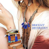 100Pcs Blue Keychain Tassels Faux Suede Pendants