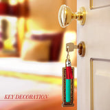 100Pcs Red Faux Suede Leather Tassel Pendants for DIY Crafts