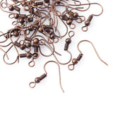 100Pcs 17mm Metal Gold/Silver Earring Hooks French Ear Wires
