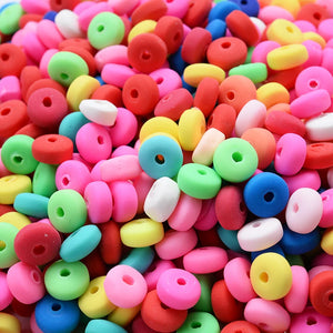 100Pcs 2mm Mixed Round Polymer Clay Beads DIY Jewelry Findings