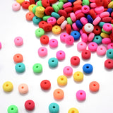 100Pcs 2mm Mixed Round Polymer Clay Beads DIY Jewelry Findings