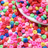 100Pcs 2mm Mixed Round Polymer Clay Beads DIY Jewelry Findings