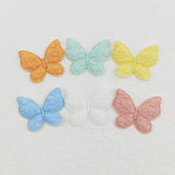 100Pcs 3.1*2.5CM Butterfly Padded Appliques DIY Sewing Clothes Supplies
