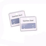 100Pcs 4.5x4cm PVC Earring Hang Cards Jewelry Display Ear Studs Card