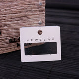 100Pcs 4.5x4cm PVC Earring Hang Cards Jewelry Display Ear Studs Card