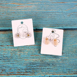 100Pcs Earrings Necklaces Display Cards 4.8x6.2cm 400gsm Thick Paper