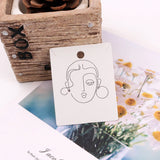 100Pcs Earrings Necklaces Display Cards 4.8x6.2cm 400gsm Thick Paper