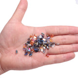 100Pcs/Lot 4x6mm Oval Matte Glass Beads for DIY Jewelry Making