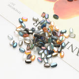 100Pcs/Lot 4x6mm Oval Matte Glass Beads for DIY Jewelry Making
