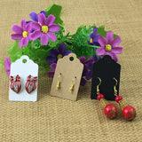 100Pcs 5x3cm Craft Paper Earring Display Card Ladies Jewelry Accessory Tag