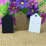 100Pcs 5x3cm Craft Paper Earring Display Card Ladies Jewelry Accessory Tag