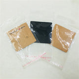 100Pcs 5x5cm Classic With Love Earring Display Cards +100opp bags