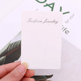 100Pcs 6.3*8.9cm Hair Clip Card Display Charms Logo
