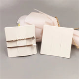 100 Pcs 6x6cm Rectangle Paper Hair Clip Card Hairpin Packaging