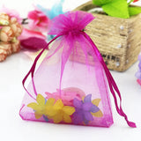 100Pcs/Lot Small Organza Bags Wedding Favor Gift Drawstring Pouch Sachet