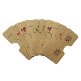 100Pcs 9x3.5cm Jewelry Display Cards Blank Paper Labels