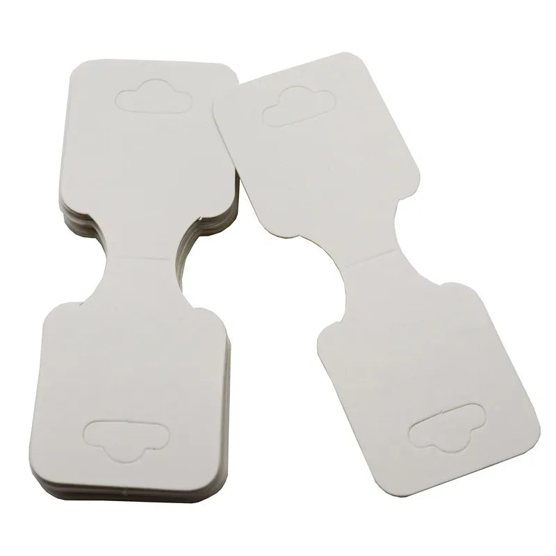 100Pcs 9x3.5cm Jewelry Display Cards Blank Paper Labels