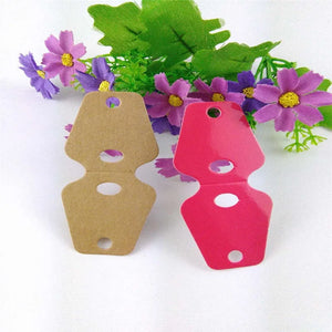 100Pcs/Lot Craft Paper Jewelry Display Package Card 9x4cm Accessory Hang Tag