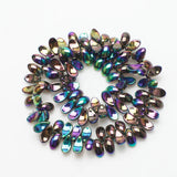 100Pcs/Lot Austria Glass Drop Beads 6x12MM Crystal Pendants Crescent Shape