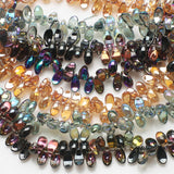 100Pcs/Lot Austria Glass Drop Beads 6x12MM Crystal Pendants Crescent Shape