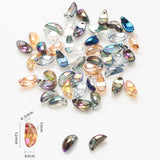 100Pcs/Lot Austria Glass Drop Beads 6x12MM Crystal Pendants Crescent Shape