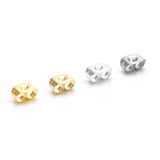 100Pcs Brass Ear Nuts Push Back, Earring Back Replacement for DIY Jewelry Making