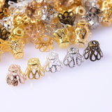 100Pcs Flower Bead Caps For Jewelry Making DIY Spacer Beads